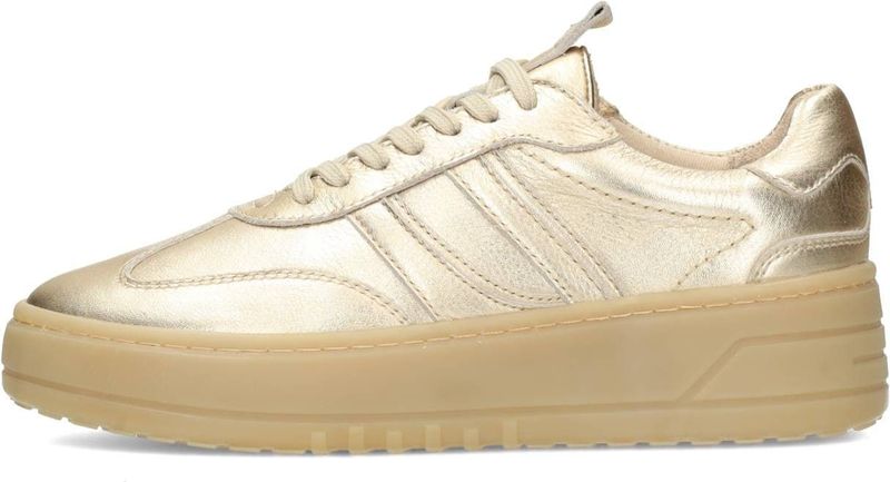 Merk - Anemone - Sneakers Laag - Effen - Leer - Glanzend - Metallic Look