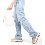 POSH by Poelman - Polly - Sneaker - Denim met Combinatie - Synthetisch