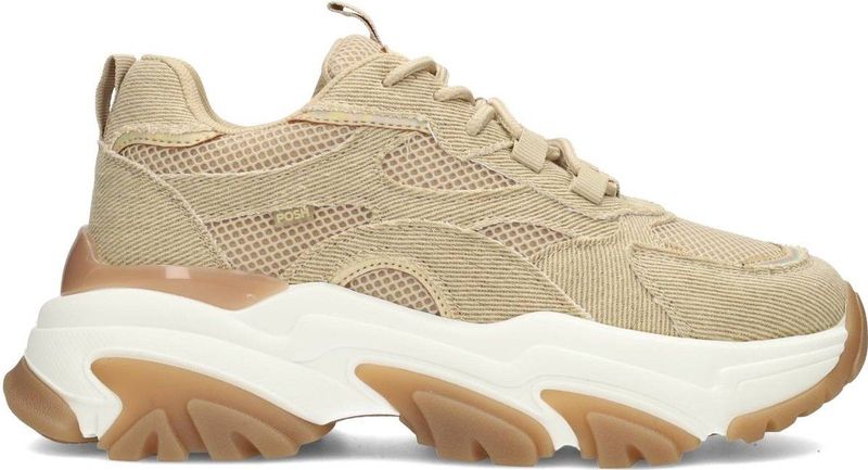 POSH by Poelman - Polly - Sneaker - Denim met Combinatie - Synthetisch