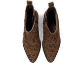 PS Poelman - Tartor - Enkellaarsjes - Cognacbruin - Wildleder - Blockhak