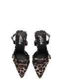 POSH by Poelman - Pam - Pump - Bruin - Imitatieleer - Panterprint