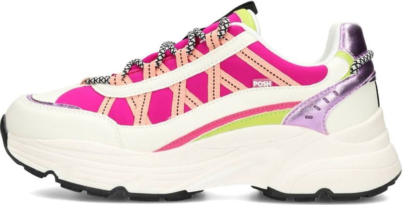 POSH by Poelman - Jordan - Sneakers - Roze - Textiel en Imitatieleer