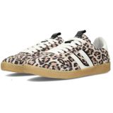 PS Poelman - Polaro - Sneakers - Beige - Suède - Panterprint