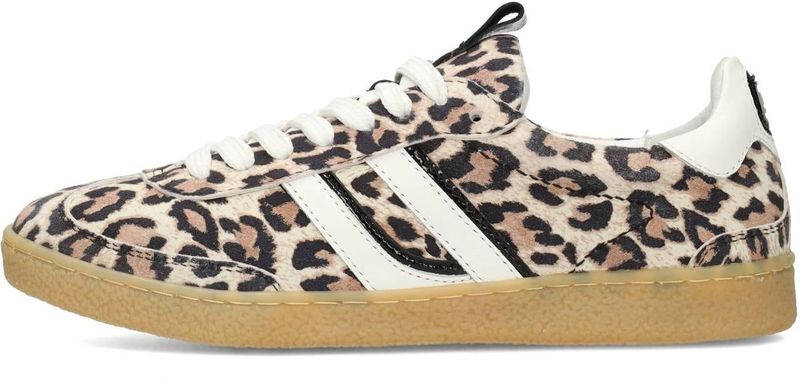 PS Poelman - Polaro - Sneakers - Beige - Suède - Panterprint