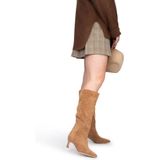 POSH by Poelman - Emma - Hoge Laarzen - Cognac - Imitatiesuède