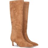 POSH by Poelman - Emma - Hoge Laarzen - Cognac - Imitatiesuède