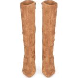 POSH by Poelman - Emma - Hoge Laarzen - Cognac - Imitatiesuède