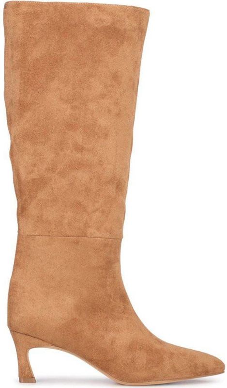 POSH by Poelman - Emma - Hoge Laarzen - Cognac - Imitatiesuède