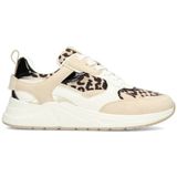 POSH by Poelman - Rosie - Sneaker - Bruin - Synthetisch - Dierenprint