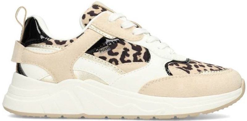 POSH by Poelman - Rosie - Sneaker - Bruin - Synthetisch - Dierenprint