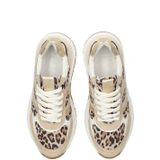 PS Poelman - Sneaker - Suède - Platte Zool - Vetersluiting