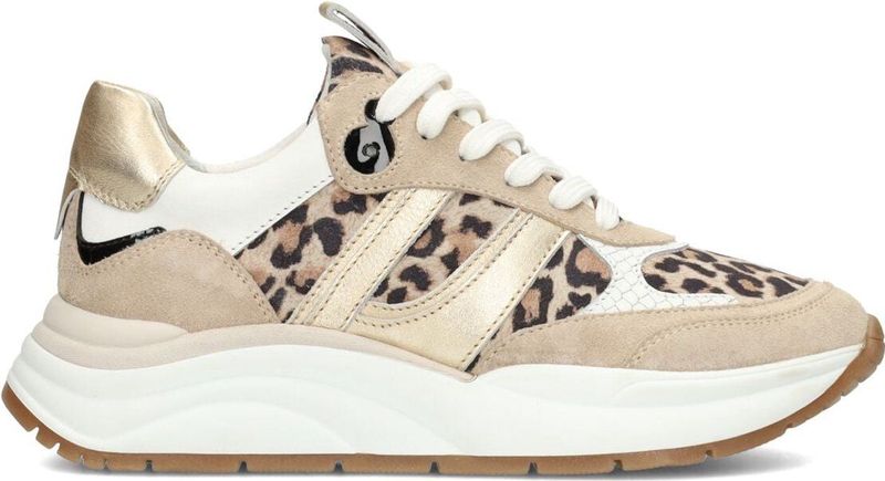 PS Poelman - Sneaker - Suède - Platte Zool - Vetersluiting