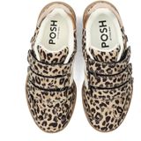 POSH by Poelman - Billie - Sneakers - Panterprint - Beige/Zwart