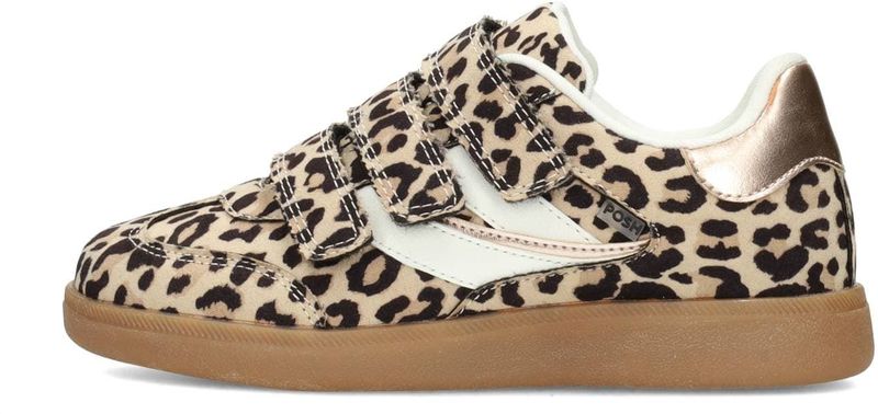 POSH by Poelman - Billie - Sneakers - Panterprint - Beige/Zwart