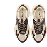 Poelman - Posh - Lage Sneakers - Bruin - Dierenprint