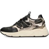 PS Poelman - CIROP - Dames Sneakers - Metallic en Dierenprint - Chunky Zool 4 cm