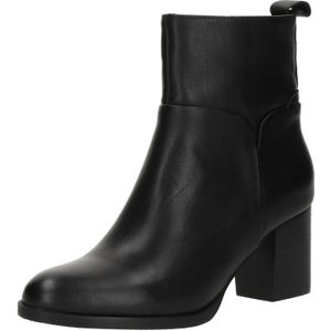 PS Poelman - Fleur - Laarzen - Zwart - Blokhak - Leer en Suède