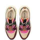 POSH by Poelman - CAROCEL - Chunky Sneakers - Beige/Paarse Panterprint