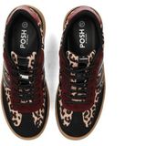 POSH by Poelman - LILY - Sneakers - Panterprint - Zwart Detail
