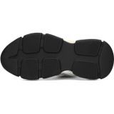 Posh by PS Poelman - C18582 - Sneakers - Beige - Met Zwarte en Snake-achtige Accenten