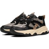 POSH by Poelman - GIGI - Dames Sneakers - Vetersluiting - Chunky Zool - 5 cm Hoogte