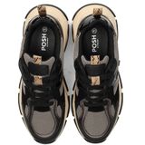 POSH by Poelman - GIGI - Dames Sneakers - Vetersluiting - Chunky Zool - 5 cm Hoogte