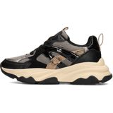 POSH by Poelman - GIGI - Dames Sneakers - Vetersluiting - Chunky Zool - 5 cm Hoogte