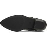 POSH by Poelman - ROXI - Enkellaarsjes - Zwart - Imitatieleer met Croco-structuur