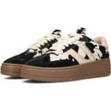 PS Poelman - ANEMONE - Dames Sneakers - Bruin - Leer