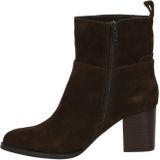 PS Poelman - Fleur - Laarzen - Zwart - Blokhak - Leer en Suède