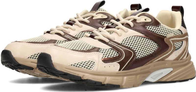 POSH by Poelman - LOLA - Dames Sneaker - Beige - Chunky Zool