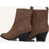 Haboob - Louise - Enkellaarsjes - Taupe - Enkelboots met Rits