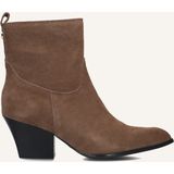 Haboob - Louise - Enkellaarsjes - Taupe - Enkelboots met Rits