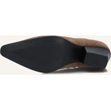 Haboob - Louise - Enkellaarsjes - Taupe - Enkelboots met Rits