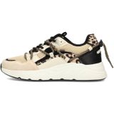 POSH by Poelman - CARI - Dames Sneakers - Beige - Chunky Zool