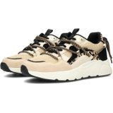 PS Poelman - ANEMONE - Dames Sneakers - Bruin - Leer