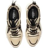 PS Poelman - ANEMONE - Dames Sneakers - Bruin - Leer