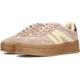 POSH - NOË - Sneakers - Crème/Taupe - Vetering met 7 Gaten