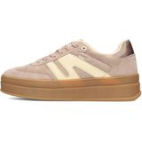 POSH - NOË - Sneakers - Crème/Taupe - Vetering met 7 Gaten
