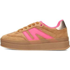 POSH - NOË - Sneakers - Camel / Pink - Met Plateau
