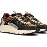 POSH by Poelman - CARI - Dames Sneakers - Panterprint - Chunky Zool 4 cm