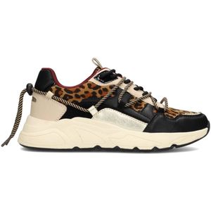 POSH by Poelman - CARI - Dames Sneakers - Panterprint - Chunky Zool 4 cm