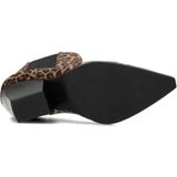 POSH by Poelman - MARIE - Enkellaarsjes - Bruin - Imitatieleer - Hak 8,5 cm