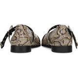 POSH by Poelman - Gulia - Loafers - Grijs - Slangenprint