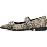 POSH by Poelman - Gulia - Loafers - Grijs - Slangenprint