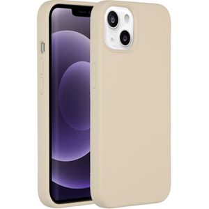 Accezz Liquid Silicone Backcover voor de Apple iPhone 13 - Stone