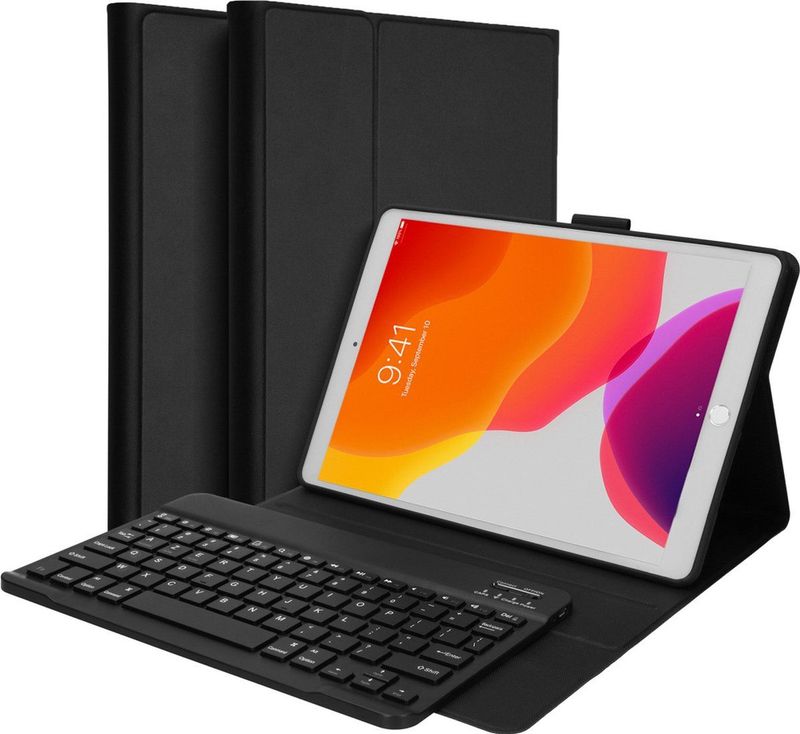 Accezz AZERTY Bluetooth Keyboard Bookcase iPad 10.2 (2019 / 2020 / 2021)