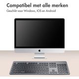 Accezz Draadloos Toetsenbord met Bluetooth - QWERTY - Ergonomisch design - Zwart