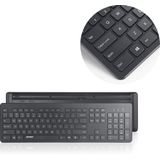 Accezz Draadloos Toetsenbord met Bluetooth - QWERTY - Ergonomisch design - Zwart