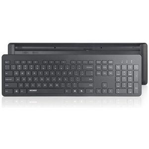 Accezz Draadloos Toetsenbord met Bluetooth - QWERTY - Ergonomisch design - Zwart